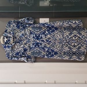 Cabi Blue Jewel Shirtdress
